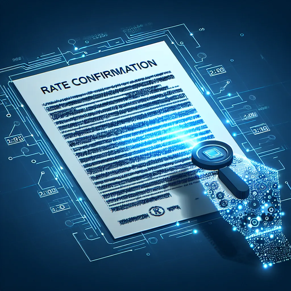 AI rate confirmation parser extracting load data