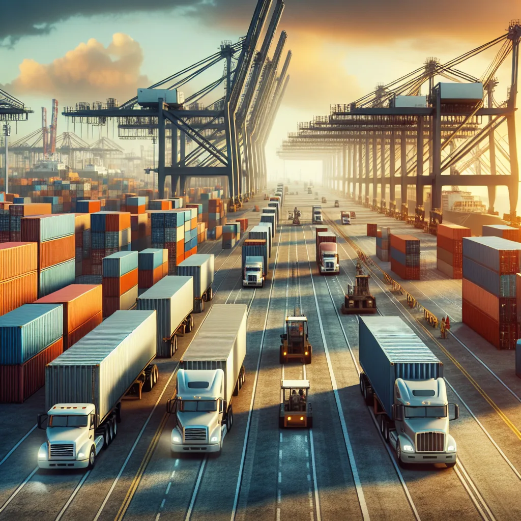 Drayage port container transport